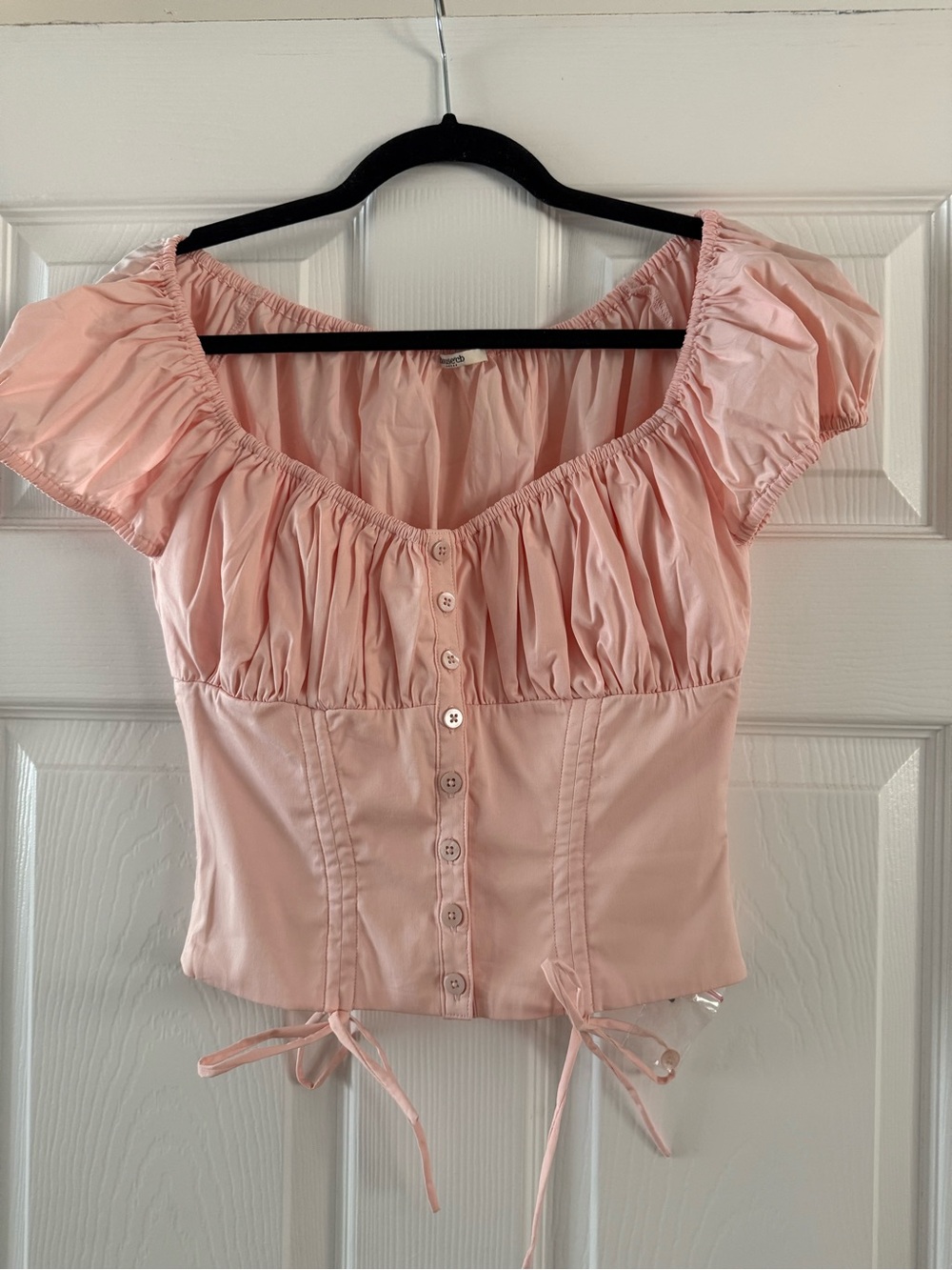 House of CB Kitty Baby Pink Gathered Top